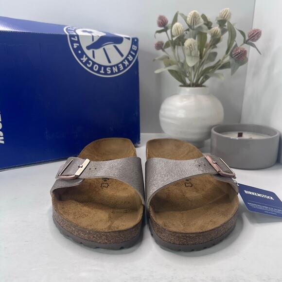 Birkenstock Madrid BS Birko Flur Sandal Animal Fascination Mud Men 13/EU 46 NWB - Picture 2 of 10